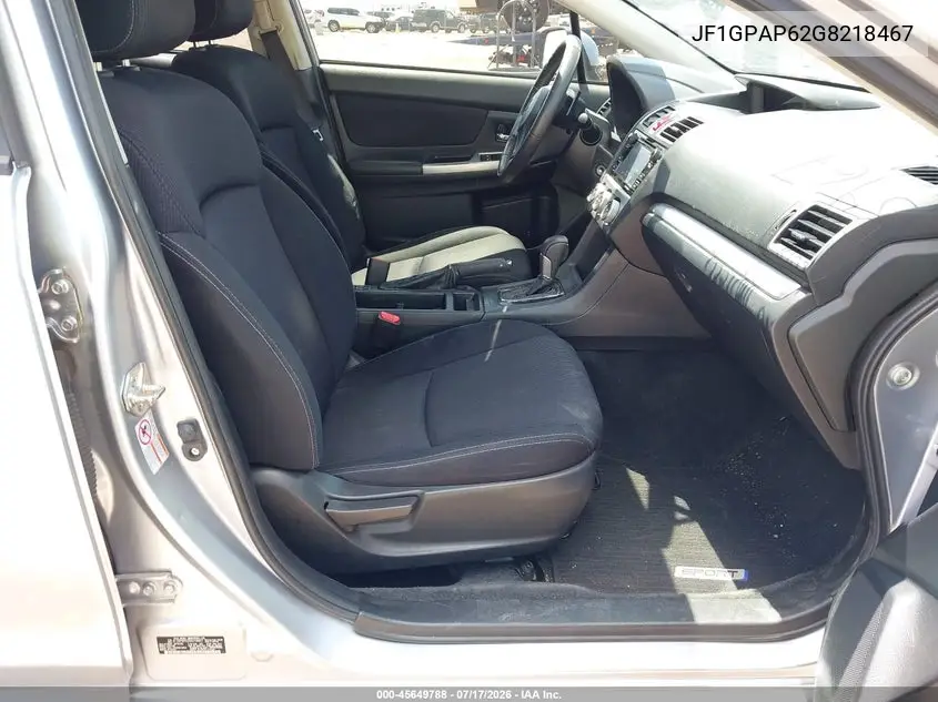 2016 Subaru Impreza 2.0I Sport Premium VIN: JF1GPAP62G8218467 Lot: 45649788