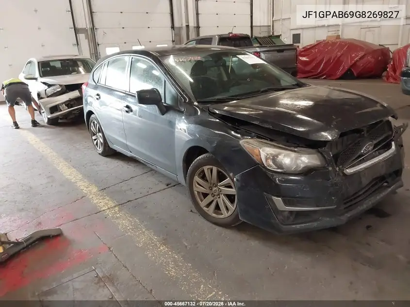 2016 Subaru Impreza 2.0I Premium VIN: JF1GPAB69G8269827 Lot: 45667132