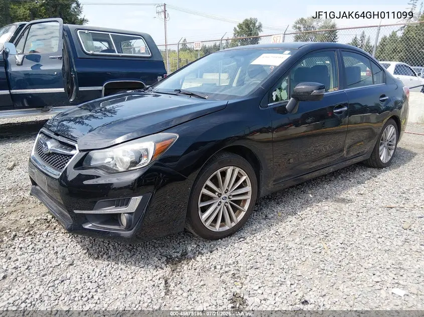 2016 Subaru Impreza 2.0I Limited VIN: JF1GJAK64GH011099 Lot: 45679195