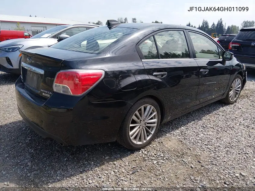 2016 Subaru Impreza 2.0I Limited VIN: JF1GJAK64GH011099 Lot: 45679195