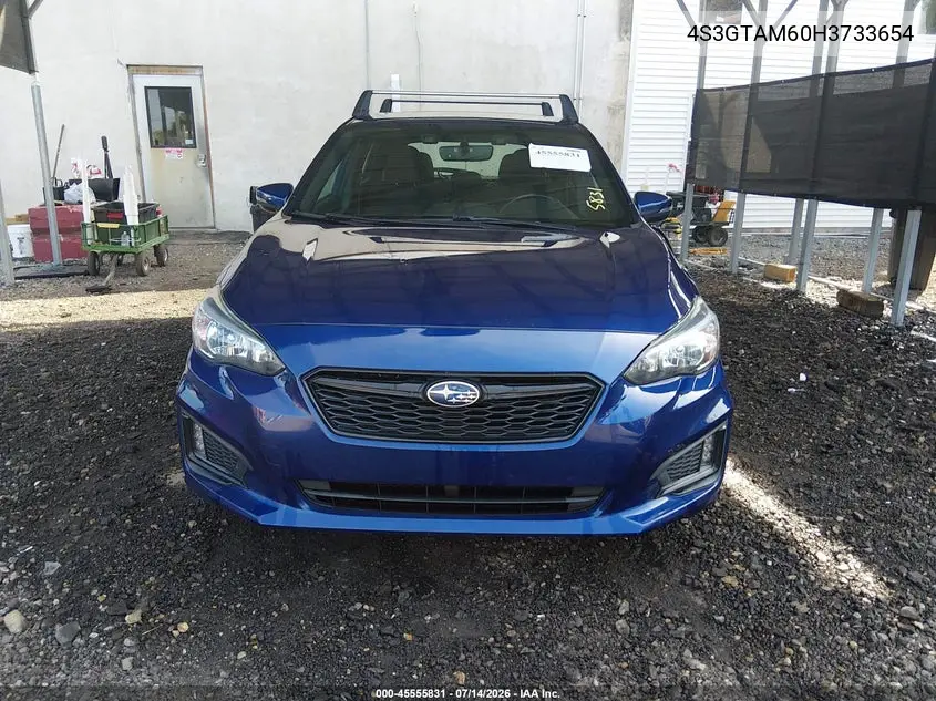 2017 Subaru Impreza 2.0I Sport VIN: 4S3GTAM60H3733654 Lot: 45555831