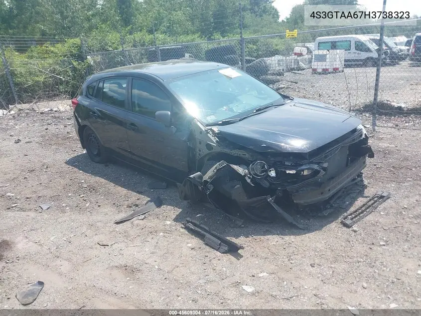 2017 Subaru Impreza 2.0I VIN: 4S3GTAA67H3738323 Lot: 45609304