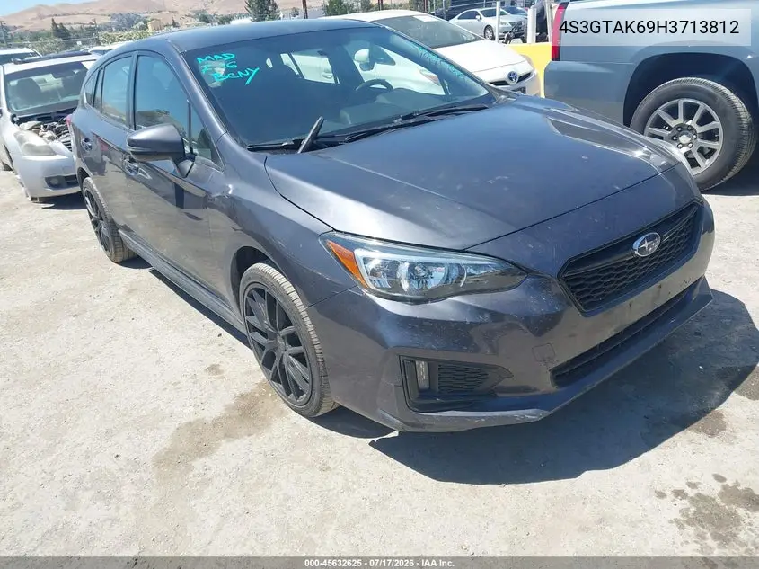 2017 Subaru Impreza 2.0I Sport VIN: 4S3GTAK69H3713812 Lot: 45632625