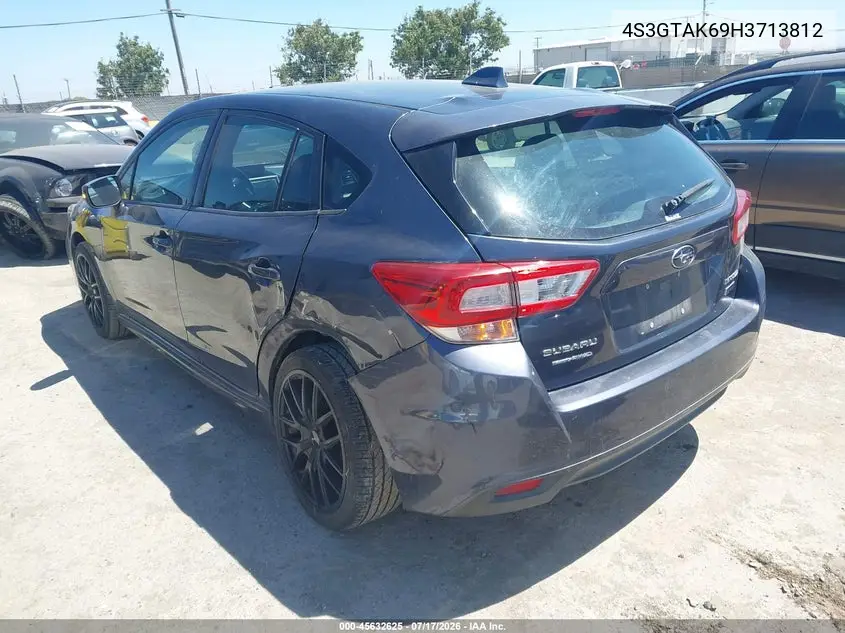 2017 Subaru Impreza 2.0I Sport VIN: 4S3GTAK69H3713812 Lot: 45632625
