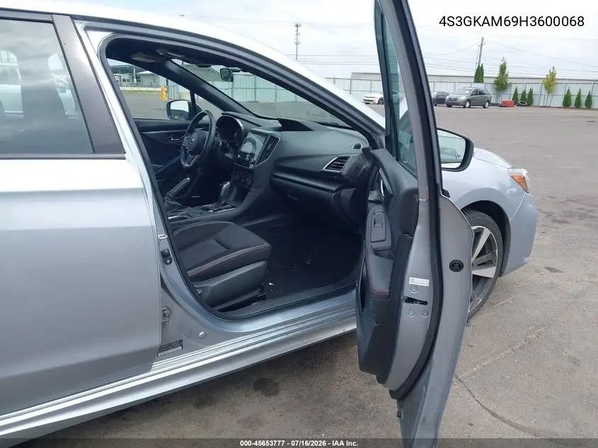 2017 Subaru Impreza 2.0I Sport VIN: 4S3GKAM69H3600068 Lot: 45653777