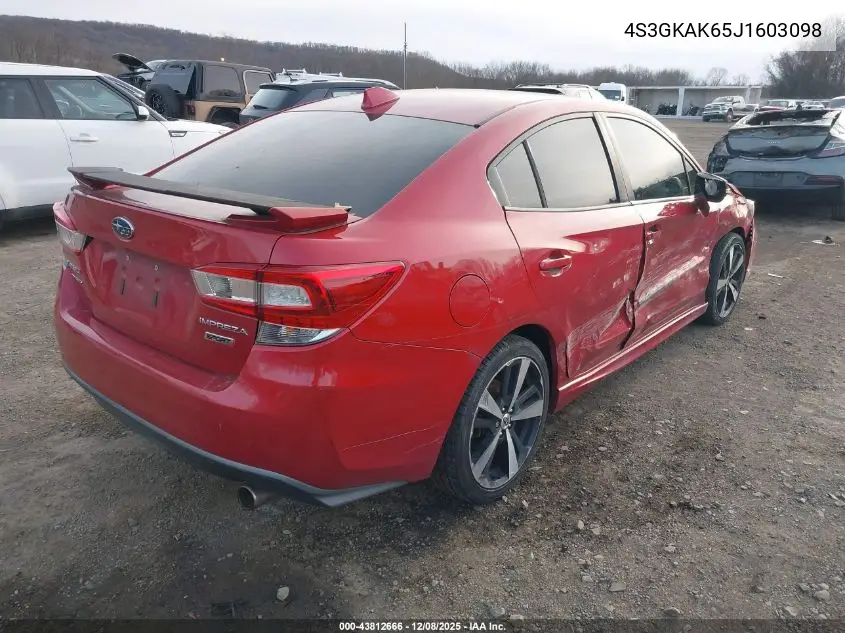 4S3GKAK65J1603098 2018 Subaru Impreza 2.0I Sport