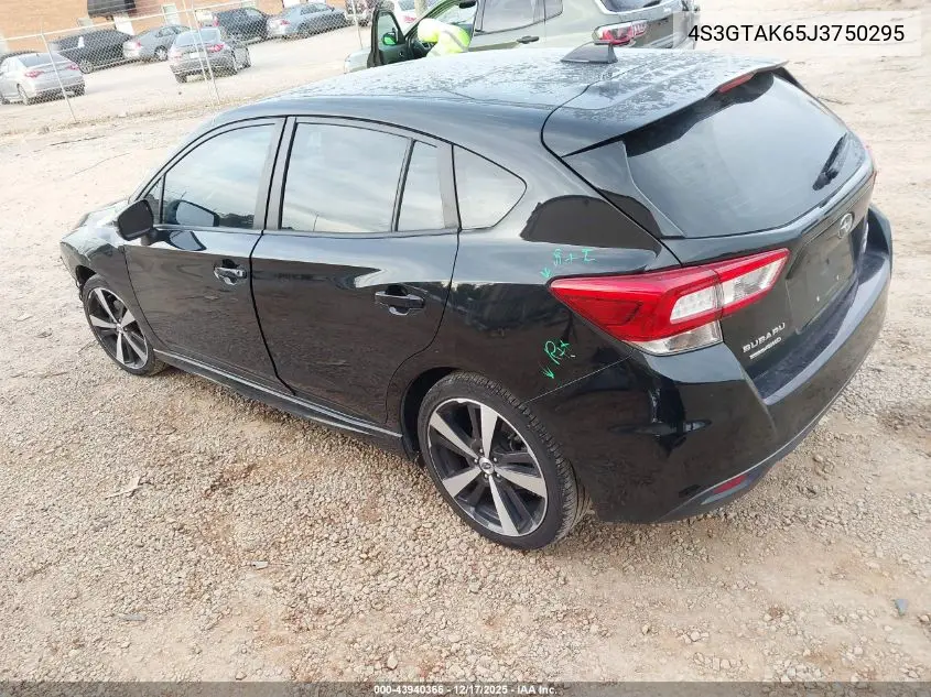 4S3GTAK65J3750295 2018 Subaru Impreza 2.0I Sport