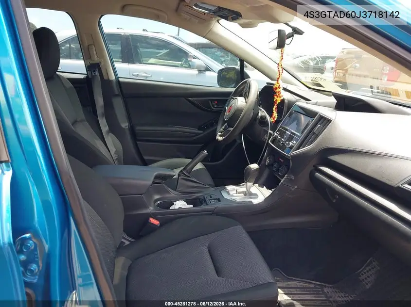 2018 Subaru Impreza 2.0I Premium VIN: 4S3GTAD60J3718142 Lot: 45281278