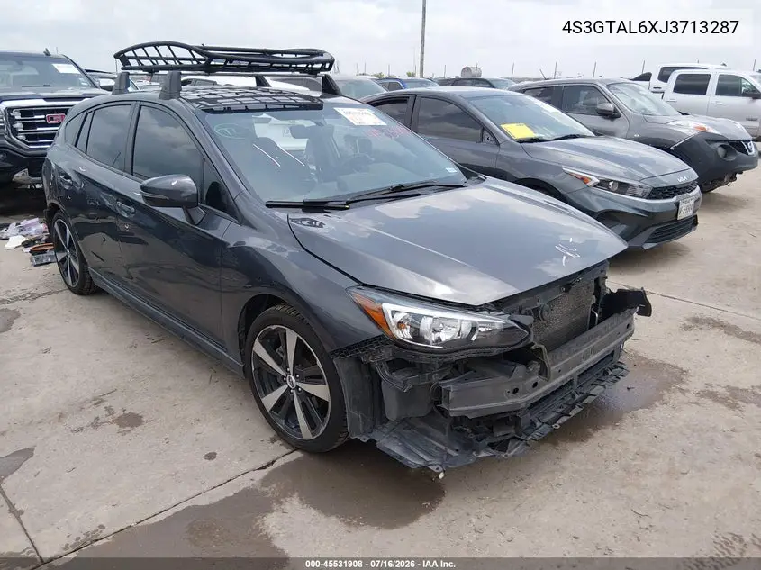 2018 Subaru Impreza 2.0I Sport VIN: 4S3GTAL6XJ3713287 Lot: 45531908