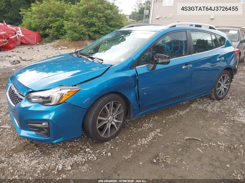2018 Subaru Impreza 2.0I Limited VIN: 4S3GTAT64J3726455 Lot: 45558250