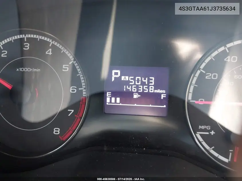 2018 Subaru Impreza 2.0I VIN: 4S3GTAA61J3735634 Lot: 45638586