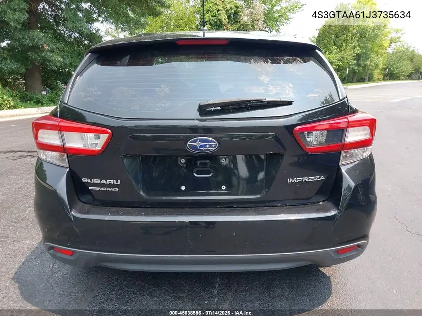 2018 Subaru Impreza 2.0I VIN: 4S3GTAA61J3735634 Lot: 45638586