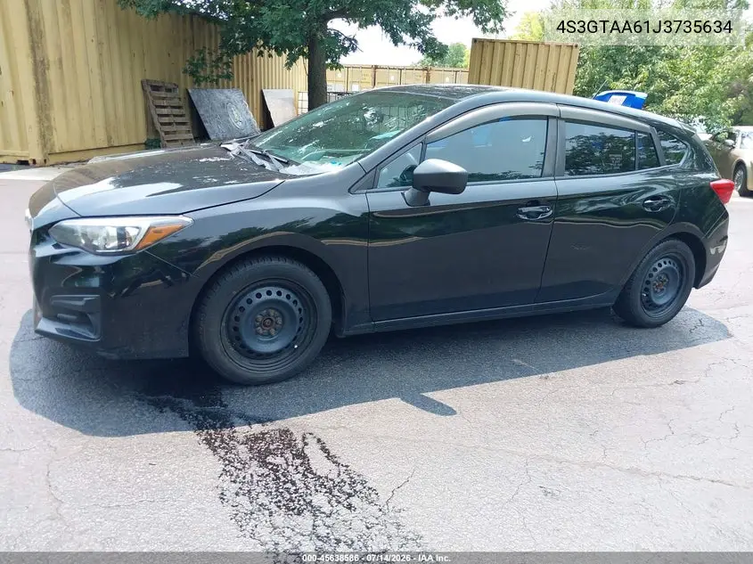 2018 Subaru Impreza 2.0I VIN: 4S3GTAA61J3735634 Lot: 45638586
