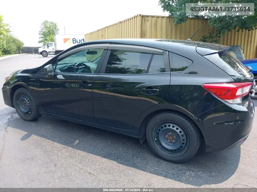 2018 Subaru Impreza 2.0I VIN: 4S3GTAA61J3735634 Lot: 45638586