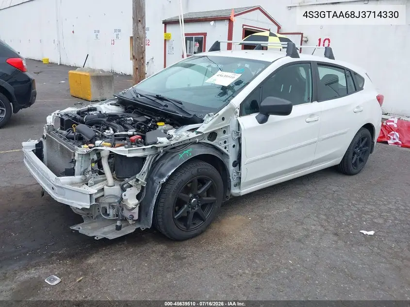 2018 Subaru Impreza 2.0I VIN: 4S3GTAA68J3714330 Lot: 45639510