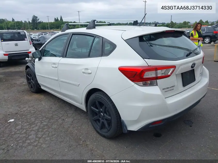 2018 Subaru Impreza 2.0I VIN: 4S3GTAA68J3714330 Lot: 45639510