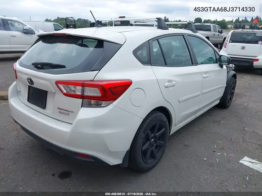2018 Subaru Impreza 2.0I VIN: 4S3GTAA68J3714330 Lot: 45639510