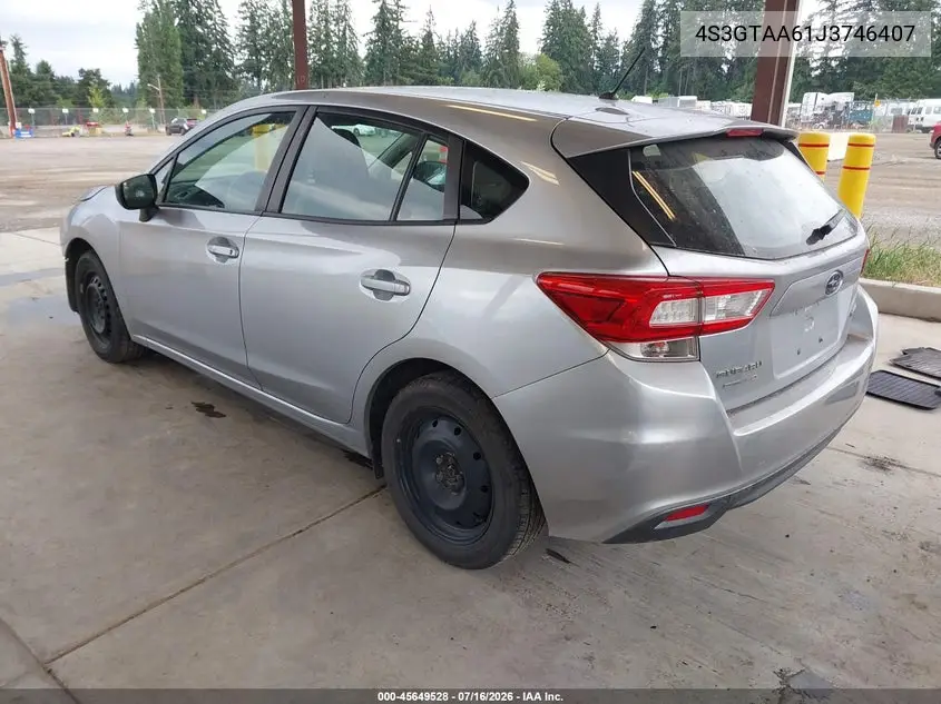 2018 Subaru Impreza 2.0I VIN: 4S3GTAA61J3746407 Lot: 45649528