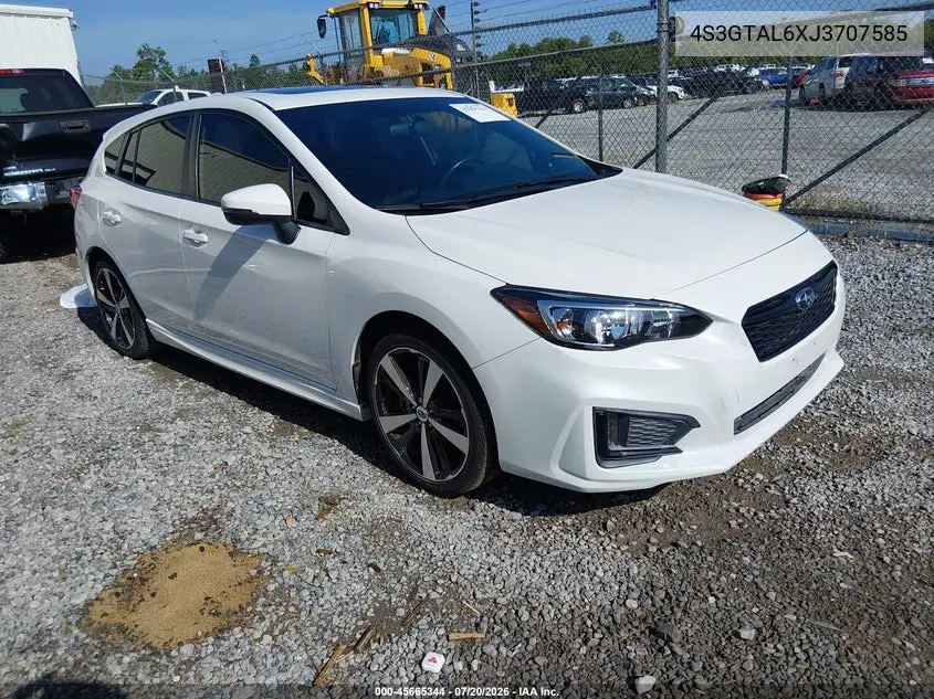 2018 Subaru Impreza 2.0I Sport VIN: 4S3GTAL6XJ3707585 Lot: 45665344