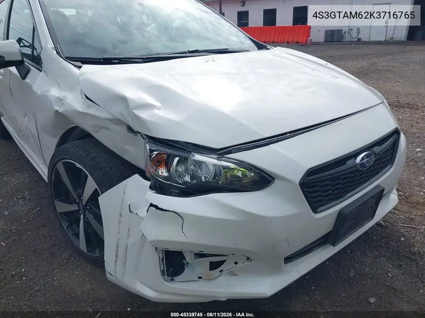 2019 Subaru Impreza 2.0I Sport VIN: 4S3GTAM62K3716765 Lot: 45339748