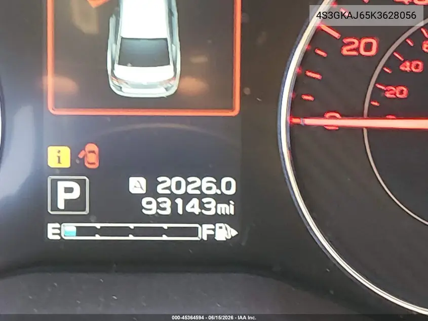 2019 Subaru Impreza 2.0I Sport VIN: 4S3GKAJ65K3628056 Lot: 45364594