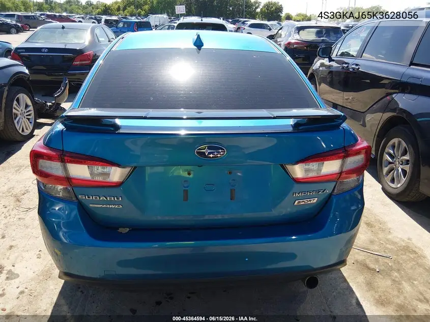 2019 Subaru Impreza 2.0I Sport VIN: 4S3GKAJ65K3628056 Lot: 45364594
