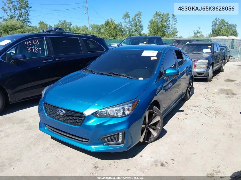 2019 Subaru Impreza 2.0I Sport VIN: 4S3GKAJ65K3628056 Lot: 45364594