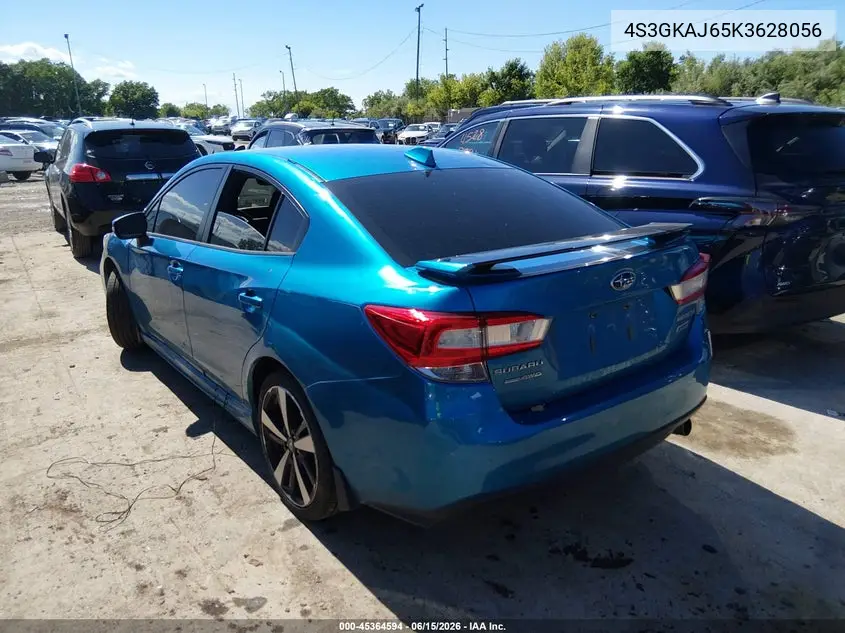 2019 Subaru Impreza 2.0I Sport VIN: 4S3GKAJ65K3628056 Lot: 45364594