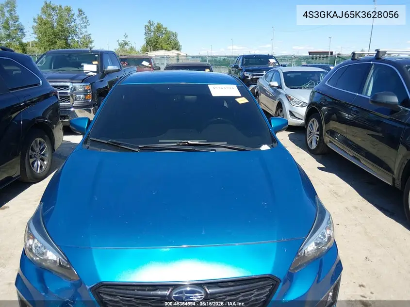 2019 Subaru Impreza 2.0I Sport VIN: 4S3GKAJ65K3628056 Lot: 45364594