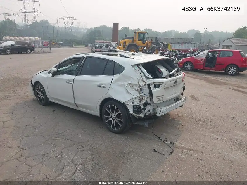 2019 Subaru Impreza 2.0I Limited VIN: 4S3GTAT66K3742139 Lot: 45622897