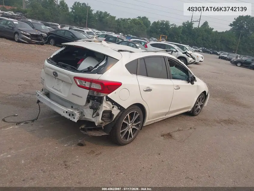 2019 Subaru Impreza 2.0I Limited VIN: 4S3GTAT66K3742139 Lot: 45622897