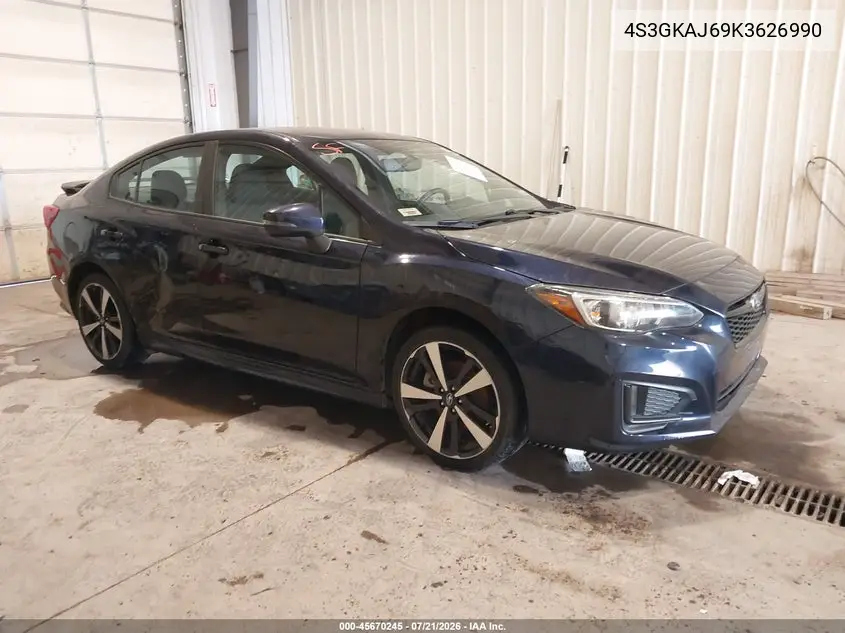 2019 Subaru Impreza 2.0I Sport VIN: 4S3GKAJ69K3626990 Lot: 45670245