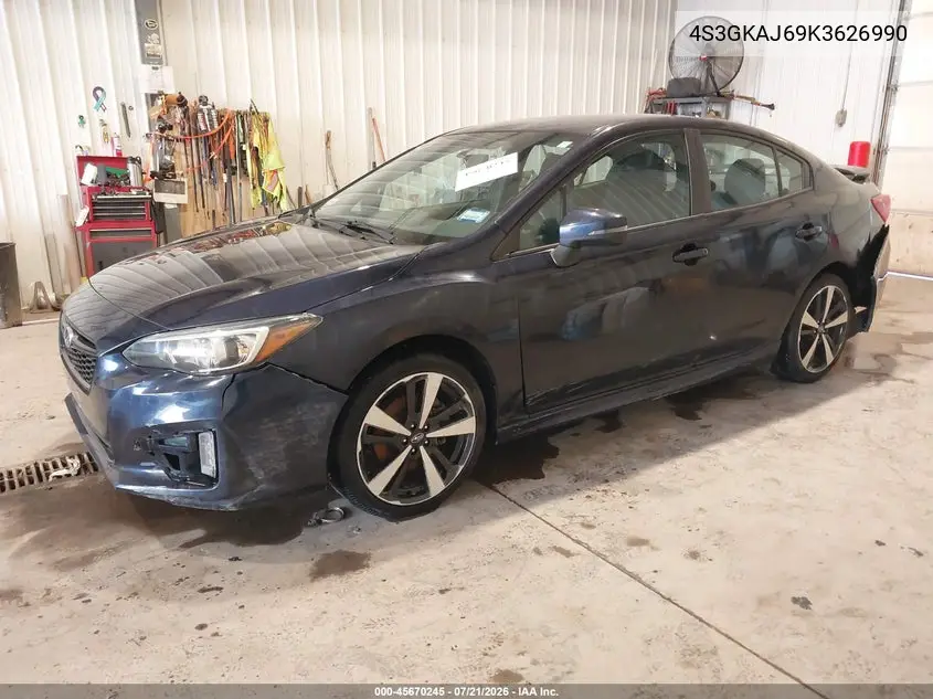 2019 Subaru Impreza 2.0I Sport VIN: 4S3GKAJ69K3626990 Lot: 45670245