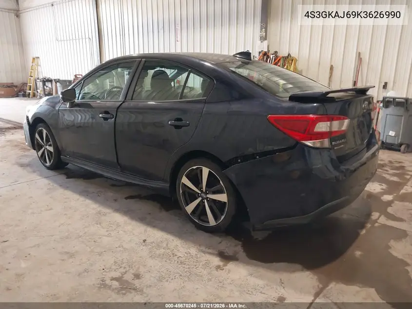 2019 Subaru Impreza 2.0I Sport VIN: 4S3GKAJ69K3626990 Lot: 45670245