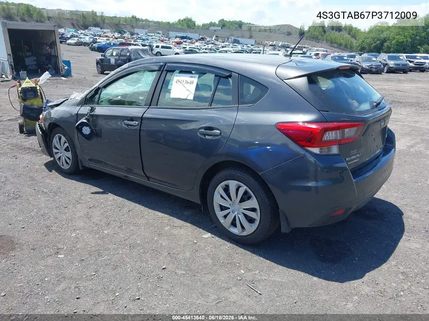 2023 Subaru Impreza Base 5-Door VIN: 4S3GTAB67P3712009 Lot: 45413640