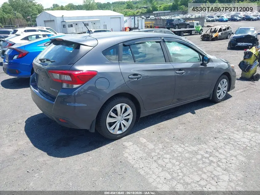 2023 Subaru Impreza Base 5-Door VIN: 4S3GTAB67P3712009 Lot: 45413640