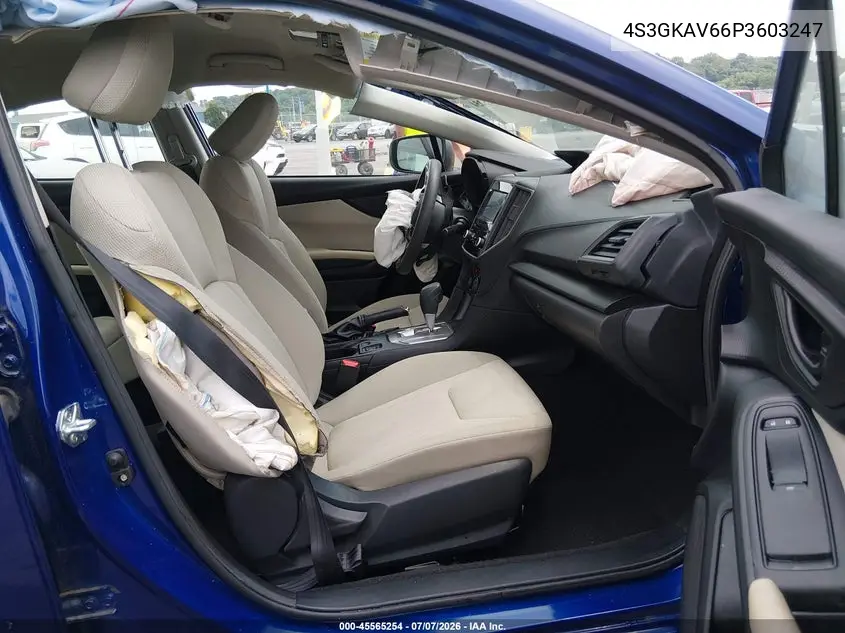 2023 Subaru Impreza Premium VIN: 4S3GKAV66P3603247 Lot: 45565254