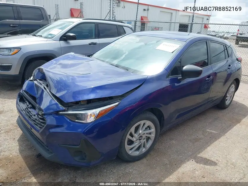 2024 Subaru Impreza Base 5-Door VIN: JF1GUABC7R8852169 Lot: 45632247