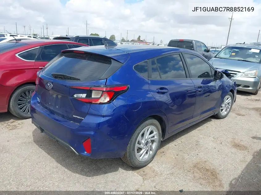 2024 Subaru Impreza Base 5-Door VIN: JF1GUABC7R8852169 Lot: 45632247