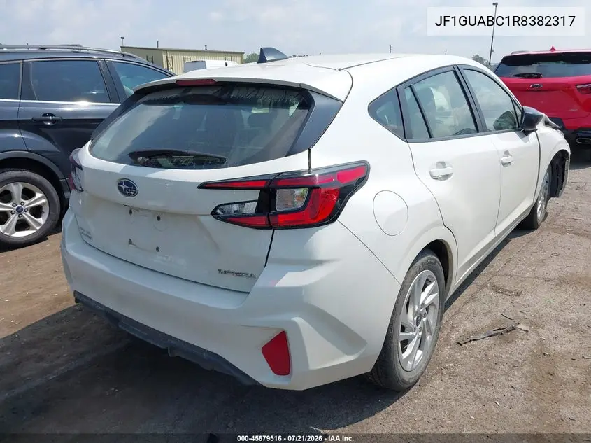 2024 Subaru Impreza Base 5-Door VIN: JF1GUABC1R8382317 Lot: 45679516