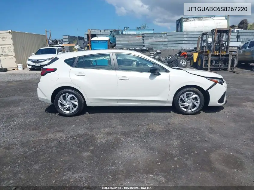 JF1GUABC6S8267220 2025 Subaru Impreza Base 5-Door