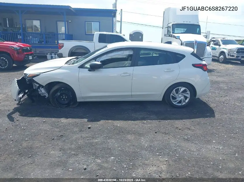 JF1GUABC6S8267220 2025 Subaru Impreza Base 5-Door