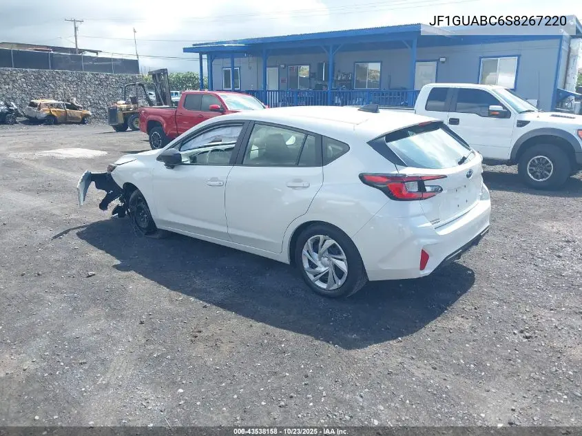 JF1GUABC6S8267220 2025 Subaru Impreza Base 5-Door