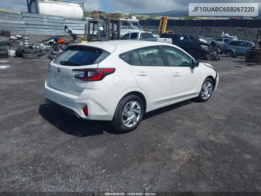 JF1GUABC6S8267220 2025 Subaru Impreza Base 5-Door