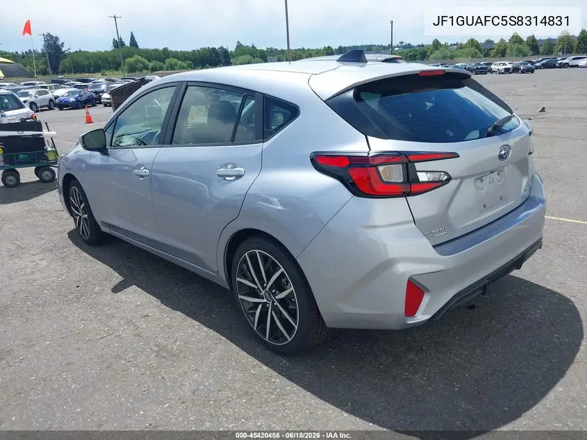 2025 Subaru Impreza Sport 5-Door VIN: JF1GUAFC5S8314831 Lot: 45420456