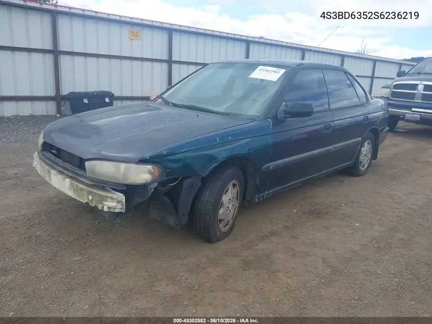 1995 Subaru Legacy L VIN: 4S3BD6352S6236219 Lot: 45302582