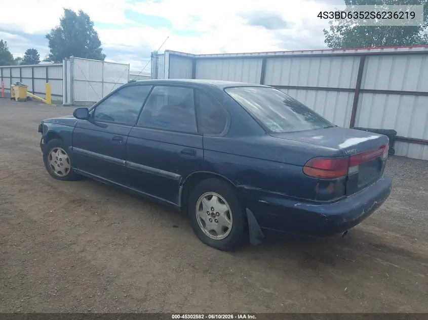 1995 Subaru Legacy L VIN: 4S3BD6352S6236219 Lot: 45302582