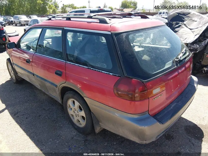 1995 Subaru Legacy L/Outback VIN: 4S3BK635XS6354816 Lot: 45364026