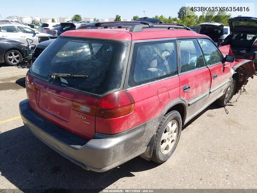 1995 Subaru Legacy L/Outback VIN: 4S3BK635XS6354816 Lot: 45364026