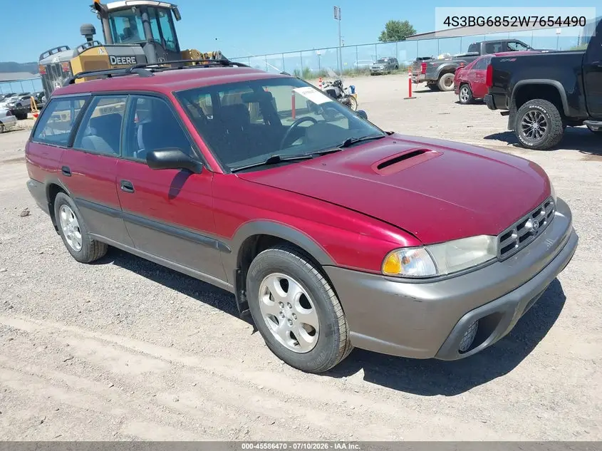 1998 Subaru Legacy Outback/Outback Limited/Outback Sport VIN: 4S3BG6852W7654490 Lot: 45586470